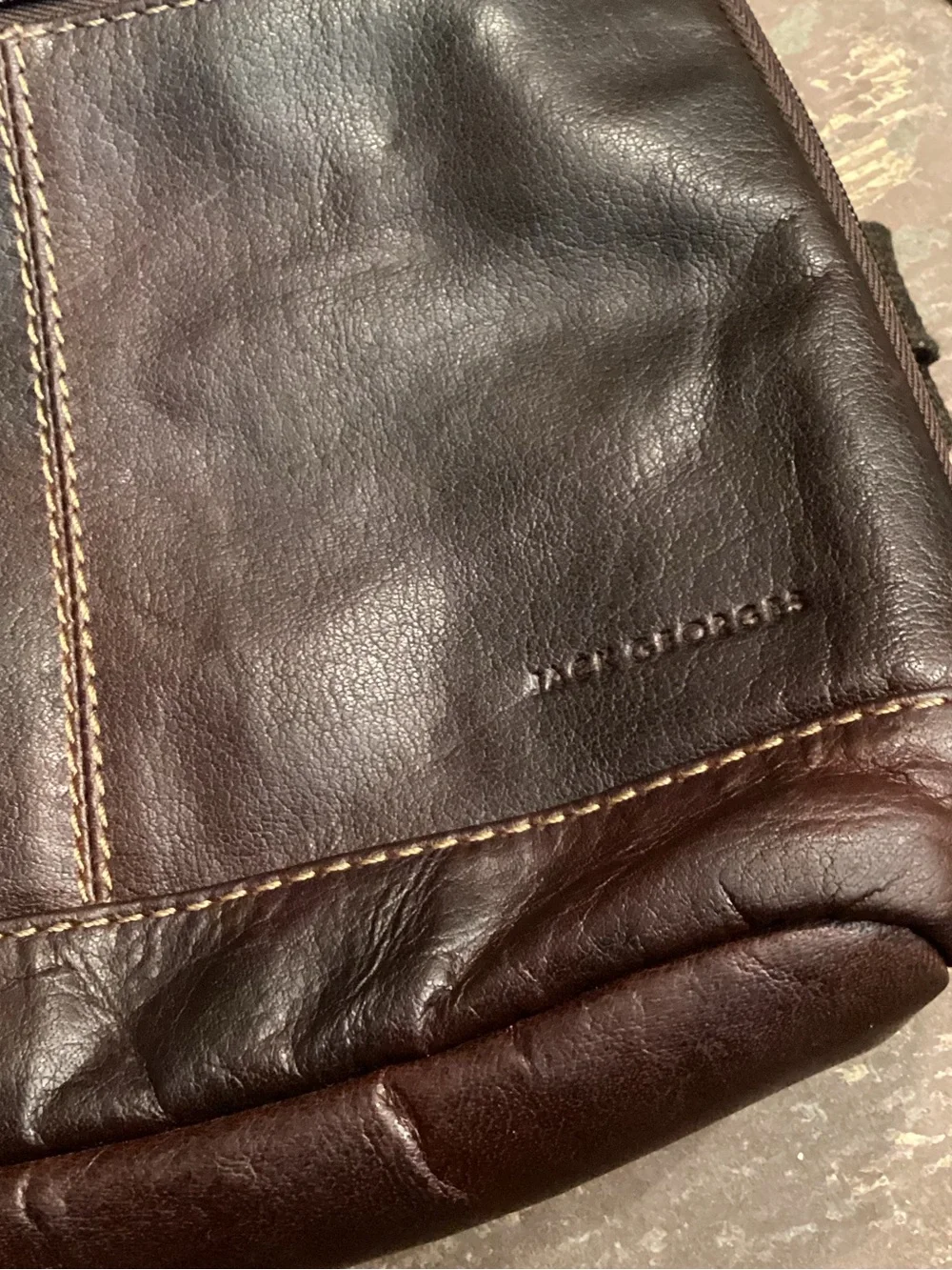 Jack Georges Voyager Small Backpack #7835 Brown Buffalo Leather Mini Bag